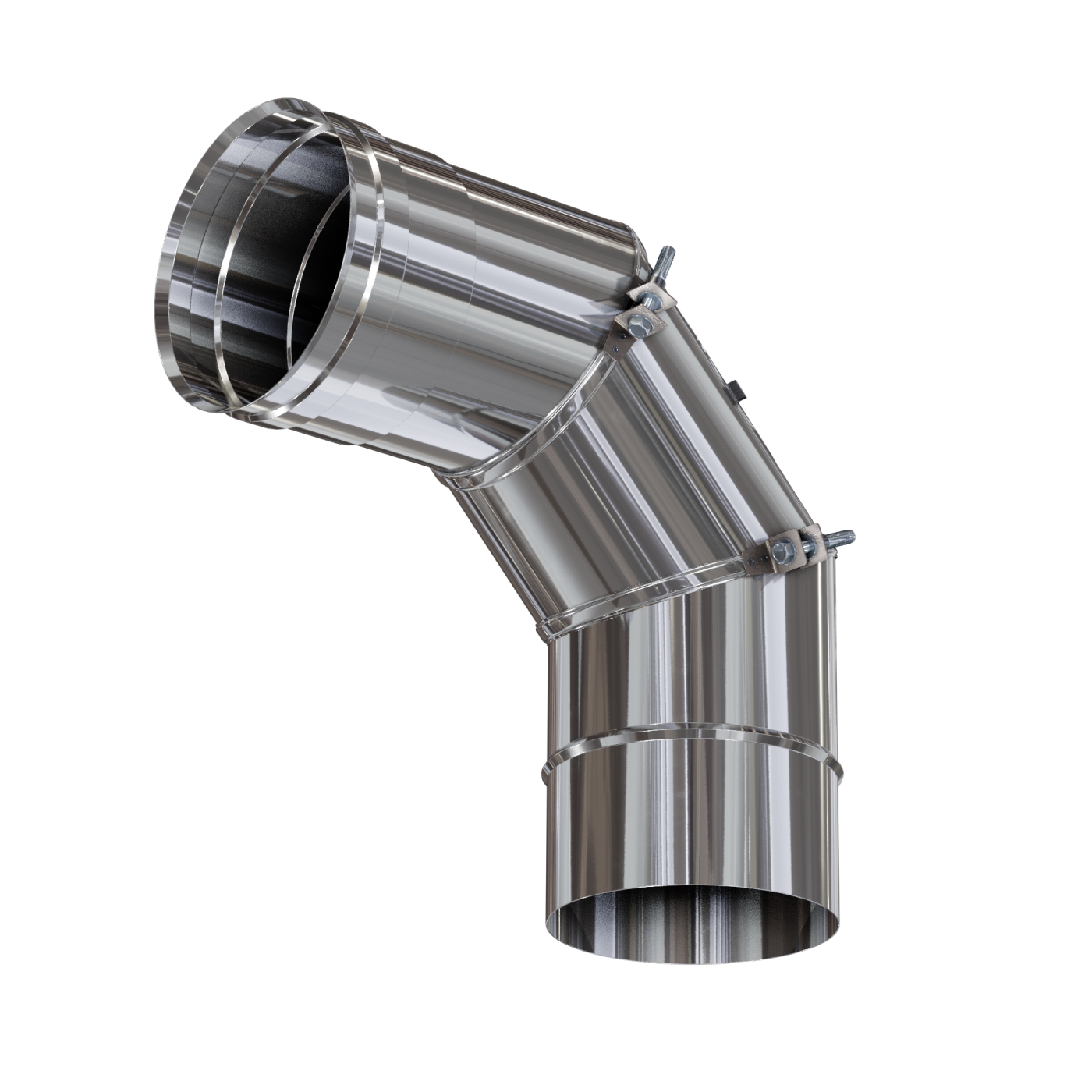 Коліно 0-90°, нержавіюча сталь Коліно 0-90°, нержавіюча сталь