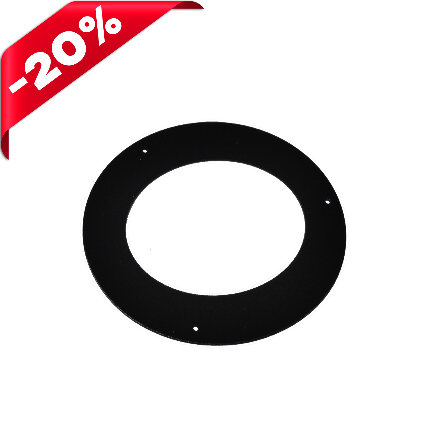 Розета під 90°, чорна сталь + вогнестійка фарба