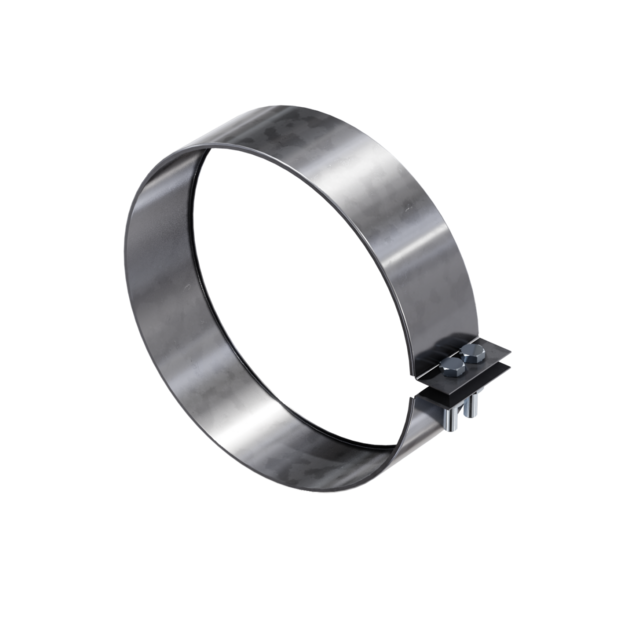 Хомут обжимний, нержавіюча сталь #2