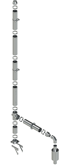 Дымоходная система тип 11 / баня и сауна
