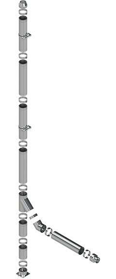 Димохідна система тип 3 / піч