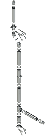 Димохідна система тип 4 / камін