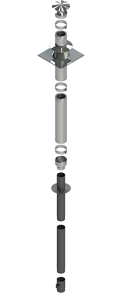 Димохідна система тип 7 / піч